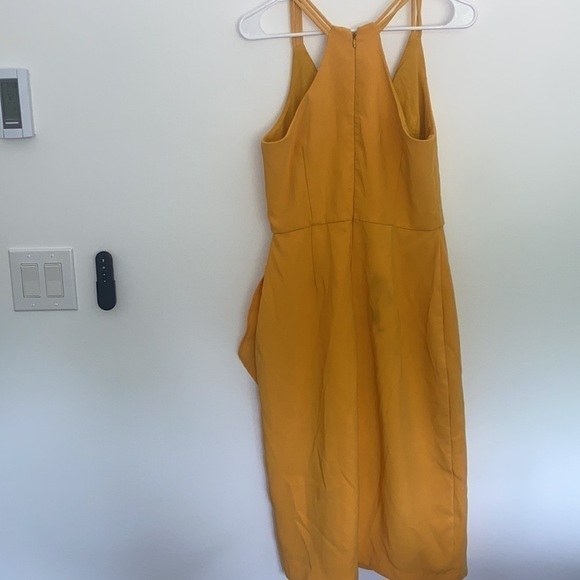 Harlyn Yellow Sheath Asymmetrical Dress - Picture 10 of 13